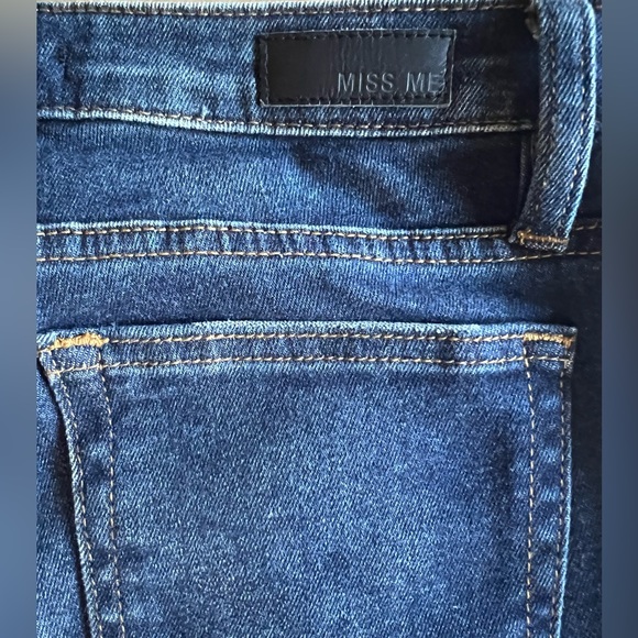 MISS ME Velvet Side Stripe Ankle Skinny Denim Jeans Sz 28 Stretch MSRP $99 Beads - Picture 5 of 14